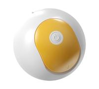Opvonxeh Pet Toy, Dog Treat Ball Dispenser, Electric Treat Dispensing Ball, Interactive Self-Entertainment Relief Ball, Toy Made of Abs and Silicone 12x12x12 Cm White Color for Cats and Dogs