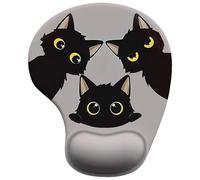 OPVYAEU Mouse Mat Ergonomic Gel Wrist Mouse Pad Gaming Mouse Pad Small Mouse Pad Ergonomic Mouse Pad Personalised Desktop Mat PU Floor Comfort Office Home Office 22.8 x 19.2 x 1.6 cm