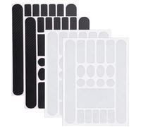 OPVYAEU Pack of 4 Bicycle Frame Protection Carbon Stickers, Bicycle Protective Film, Frame Protection Film, Bicycle Protection Paint Damage Frame Sticker, Protective Film Bicycle Frame for Bicycle