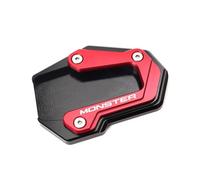 OPYJRL Bracket Accessories Motorcycle Stand Side Stand Extension Pad Enlarged Support For Ducati For Monster 950 SP 937 821 1200 1200S 2014-2024(Rosso)