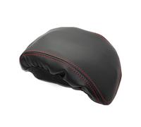 OPYJRL LHD Car Microfiber Leather Center Console Lid Armrest Box Cover Trim For X1 F48 2016-2019 Elastic Band Type Armrest Storage Box Replacement Parts(Black red line)