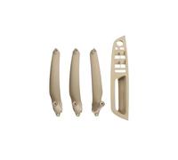 OPYJRL LHD RHD 4Pcs Car Interior Door Handle Inner Panel Pull Trim Cover Handle Set for E70 X5 2007-2013 Automotive Accessories and Styling(A RHD Beige)