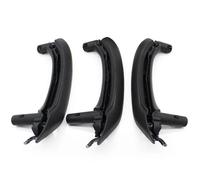 OPYJRL LHD RHD Car Interior Black Beige Armrest Cover Panel Leather Door Pull Handle Assembly Trim for X3 F25 2010-2016 Automotive Accessories and Styling(Black RHD 6PCS)