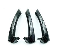 OPYJRL LHD RHD Interior 3 Passenger Door Pull Handle Full Set for BMW 3 Series E90 316i 318i 320 325(LHD Set Carbon Fibe)