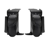 OPYJRL Motorbike Saddle Bag Leather Crash Bar Saddlebag Guard Bag Waterproof Water Bottle Holder for Road Glide 2000-2019 Motorbike Replacement Parts(1 Pair)