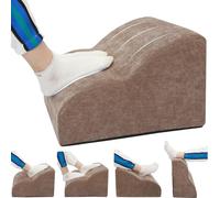 OpyTikar Foot Rest for Under Desk at Work.Multifunctional 3-Tier Foot Stool,with Washable Footrest.for Under Desk,Office Chair Gaming Chair & Sofa,Leg Elevation Pillow,Supports Posture-Brown