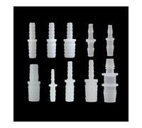OPYTR Pipe Fitting 5 Pieces 3mm 4mm 5mm 6mm 8mm 9mm 10mm 11mm 12mm Hose Barb Two Way Plastic Connector Pipe Fitting Reducer For Aquarium Fish Tank Push-to-Connect (Color : 3-5mm)