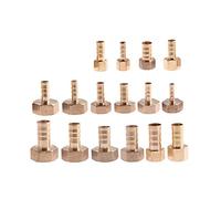 OPYTR Pipe Fitting Adapter 6mm 8mm 10mm 12mm Hose Barb TO 1/8" 1/4" 3/8" 1/2" 3/4" BSP Female Brass Pipe Fitting Gas Connector Thread Coupler Push-to-Connect (Color : 3l8 6mm)