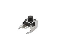 OQATNXUR 100Pcs/lot 6x6mm PCB Panel Momentary Tactile Tact Push Button Switch Right Angle with Stent 6x6x4.3/4.5/5/6/7/7.5/8/9/10mm(6x6x6mm)