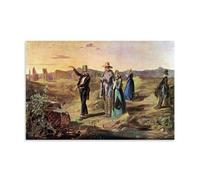 OqcEha Carl Spitzweg Paintings Wall Art Poster Prints Englishman in The Campagna Canvas Wall Art Decorative Bedroom Modern Home Print Picture Artworkss 12x18inch(30x45cm)