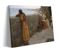 OqcEha Edmund Blair Leighton Paintings Wall Art Poster Prints The Hostage Cool Artworks Painting Wall Art Canvas Prints Hanging Picture Home Decors Gift Idea 16x24inch(40x60cm)