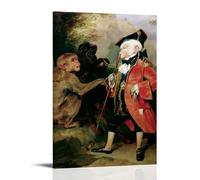 OqcEha Edwin Landseer Paintings Wall Art Poster Prints The Monkey Who Had Seen The World Canvas Art And Wall Art Picture Print Modern Family Bedroom Decors Frame 16x24inch(40x60cm)