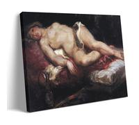 OqcEha Eugene Delacroix Paintings Wall Art Poster Prints Odalisque Reclining on A Divan Canvas Wall Art Picture Prints Hanging Photo Gift Idea Decor Homes Artworks 24x36inch(60x90cm)