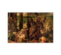 OqcEha Eugene Delacroix Paintings Wall Art Poster Prints The Entry of The Crusaders Into Constantinople Canvas Wall Art Decorative Bedroom Modern Home Print Picture Artworkss 12x18inch(30x45cm)