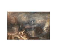 OqcEha J.M.W.Turner Paintings Wall Art Poster Prints The Parting of Hero And Leander Picture Print Wall Art Painting Canvas Artworks Gift Idea Room Aesthetic Unframe 08x12inch(20x30cm)