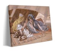 OqcEha James Tissot Paintings Wall Art Poster Prints Abram's Counsel to Sarai Decorative Painting Canvas Wall Art Living Rooms Bedroom Painting 20x30inch(50x75cm)