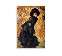 OqcEha James Tissot Paintings Wall Art Poster Prints October Picture Print Wall Art Painting Canvas Artworks Gift Idea Room Aesthetic 20x30inch(50x75cm)