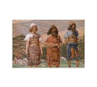 OqcEha James Tissot Paintings Wall Art Poster Prints Shem Ham And Japheth Wall Art Picture Painting Canvas Prints Artworks Bedroom Living Room Decor 20x30inch(50x75cm)