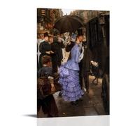 OqcEha James Tissot Paintings Wall Art Poster Prints The Bridesmaid Wall Art Painting Canvas Gift Living Room Prints Bedroom Decor Artworks 20x30inch(50x75cm)