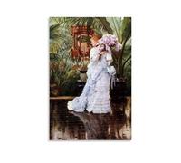 OqcEha James Tissot Paintings Wall Art Poster Prints The Bunch of Lilacs Cool Artworks Painting Wall Art Canvas Prints Hanging Picture Home Decors Gift Idea 20x30inch(50x75cm)