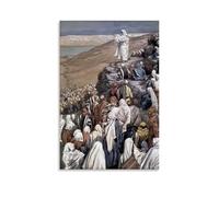 OqcEha James Tissot Paintings Wall Art Poster Prints The Sermon of The Beatitudes Room Aesthetic Print Art Wall Painting Canvas Modern Bedroom Decor 20x30inch(50x75cm)