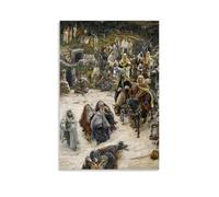 OqcEha James Tissot Paintings Wall Art Poster Prints What Our Lord Saw from The Cross Room Aesthetic Print Art Wall Painting Canvas Modern Bedroom Decor 20x30inch(50x75cm)