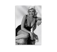 OqcEha Jayne Mansfield Vintage Poster Superstar Picture Print Canvas Wall Paint Arts Decor Modern Home Artworks Gift Idea 20x30inch(50x75cm)