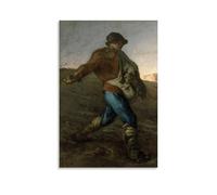 OqcEha Jean Francois Millet Paintings Wall Art Poster Prints The Sower Wall Art Bedroom Prints Home Decor Hanging Picture Canvas Paintings Unframe 24x36inch(60x90cm)