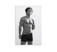 OqcEha Jeremy Allen White Vintage Poster Actor Wall Art Scroll Canvas Painting Picture Living Room Decor Home 16x24inch(40x60cm)