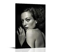OqcEha Joan Crawford Vintage Poster Art Star Canvas Wall Art Prints Gifts Photo Picture Paintings Room Decor Home Decorative 08x12inch(20x30cm)
