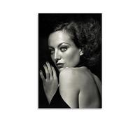 OqcEha Joan Crawford Vintage Poster Art Star Picture Print Canvas Wall Paint Arts Decor Modern Home Artworks Gift Idea 08x12inch(20x30cm)