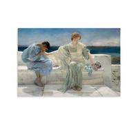 OqcEha Lawrence Alma-Tadema Paintings Wall Art Poster Prints Ask Me No More Art Print Wall Photo Paint Hanging Picture Family Bedroom Decor Gift Unframe 16x24inch(40x60cm)