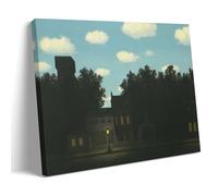 OqcEha Rene Magritte Painting Poster The Empire of Light II Wall Art Scroll Canvas Painting Picture Living Room Decor Home 16x24inch(40x60cm)