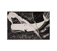 OqcEha Rockwell Kent Paintings Wall Art Poster Prints The Whale Art Print Wall Photo Paint Hanging Picture Family Bedroom Decor Gift Unframe 16x24inch(40x60cm)