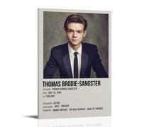 OqcEha Thomas Brodie-Sangster Poster Star Canvas Wall Art Decorative Bedroom Modern Home Print Picture Artworkss 08x12inch(20x30cm)