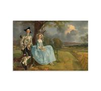 OqcEha Thomas Gainsborough Paintings Wall Art Poster Prints Mr And Mrs Andrews Home Decor Wall Art Hanging Picture Print Bedroom Decorative Paintings Room Aesthetic 20x30inch(50x75cm)