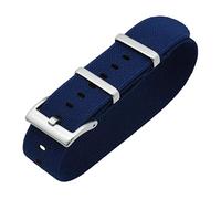 OqcEha Watch Straps for Men and Women,Watch strap loop, 20mm/22mm French Troops Parachute Elastic Nylon Watch Straps Replacement Skin Friendly Watch Band Accessories (Color : Dark Blue, Size : 22mm)