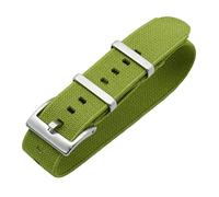 OqcEha Watch Straps for Men and Women,Watch strap loop, 20mm/22mm French Troops Parachute Elastic Nylon Watch Straps Replacement Skin Friendly Watch Band Accessories (Color : Deep Green, Size : 22mm)
