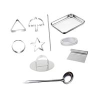 OQHAIR 1 Set Sugar Cookie Mold Pastry Sandwich Cookies Animal Candy Squid Cookie Cutters Umbrella Sandwich Korean Game Candy Tools Cookie Candy Mold Stainless Steel Biscuit Mold