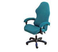 OQHAIR Ergonomic Gaming Chair Cover 4pc Set - Dark Blue, Breathable, Anti-Slip, Stretch Fit