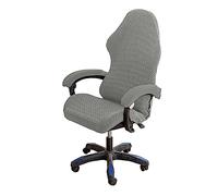 OQHAIR Ergonomic Gaming Chair Cover Set - Dark Gray, 4pc - Stretchable, Breathable, Anti-Slip, Zipper Closure - Protects & Upgrades Gaming Chairs