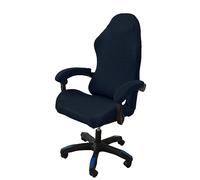 OQHAIR Ergonomic Gaming chair cover Stretch Jacquard Gaming Chair Slipcover Dustproof Anti Slip with 2 Armrest Covers with Zipper -navy blue
