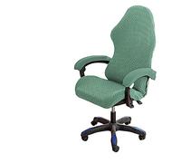 OQHAIR Ergonomic Gaming chair cover with Armrest Covers Gaming chair cover 4pc Set Stretchable Gaming Racing Seat Chair Protector -green