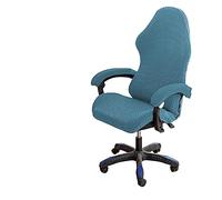 OQHAIR Ergonomic Gaming chair cover with Armrest Covers Gaming chair cover 4pc Set Stretchable Gaming Racing Seat Chair Protector -light blue