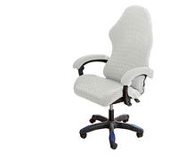 OQHAIR Ergonomic Gaming chair cover with Armrest Covers Gaming chair cover 4pc Set Stretchable Gaming Racing Seat Chair Protector -White