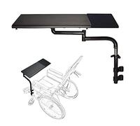 OQHAIR Wheelchair Dining Table Laptop Table, Wheelchair Tray Table with Lifting Rotating and Folding Functions, Detachable Wheelchair Holder Universal Tray for Working Reading
