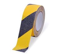 OQingluan Anti Slip Grip Tape for Stairs, 10m*5cm, Non Slip Tape Improving Grip, High Traction Safety Tape, for Indoor and Outdoor Stairs, Hazard Caution Tape - Black & Yellow