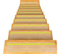 OQingluan Anti Slip Grip Tape Glow in Dark, 60cm*15cm, 15pcs, Non Slip Stair Treads Transparent, Anti Slip Adhesive Tape, Luminous, Protect the Elderly, Children, Pets