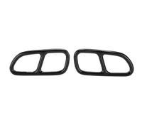 OQRDVVTT Tail Throat Car Decoration Cover Exhaust Tip Trim Frame Quad Outlet Replacement For Mercedes For Benz CLA SLK R172 SL R231 2009-2017 2pcs