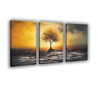 OQUAJK Amber Loneliness in The Twilight Canvas Poster Wall Art Decor Print Picture Paintings for Living Room Bedroom Decoration 24x36inch(60x90cm)